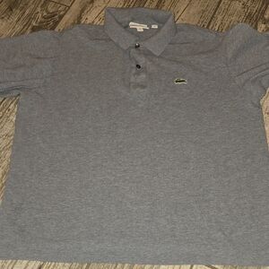 Lacoste Heather Gray Polo Shirt